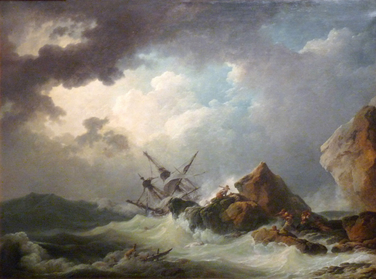 sinking in a great storm